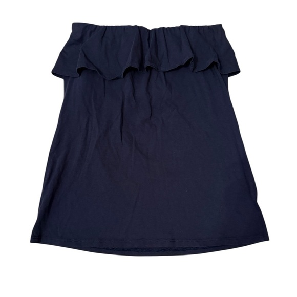 Lilly Pulitzer Strapless Ruffle Top | Navy Blue | Size XS - Picture 3 of 3